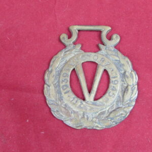 WW2 Horse Brass VICTORY 1939 - 1945 WW2 COMMEMORATIVE