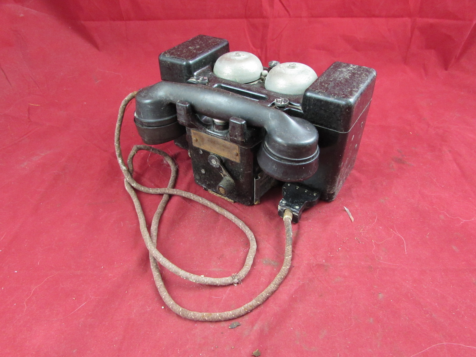 WW2 BRITISH ARMY FIELD TELEPHONE SET F MKII 1942