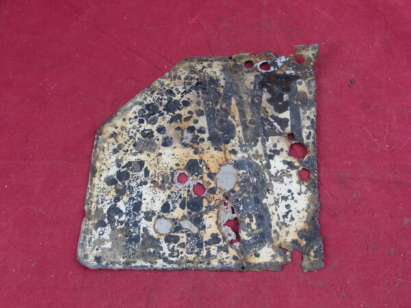 Original Part of a German WWII Wehrmacht Heer Army Motorcycle Relic Condition Rear License Plate - WH-148?????