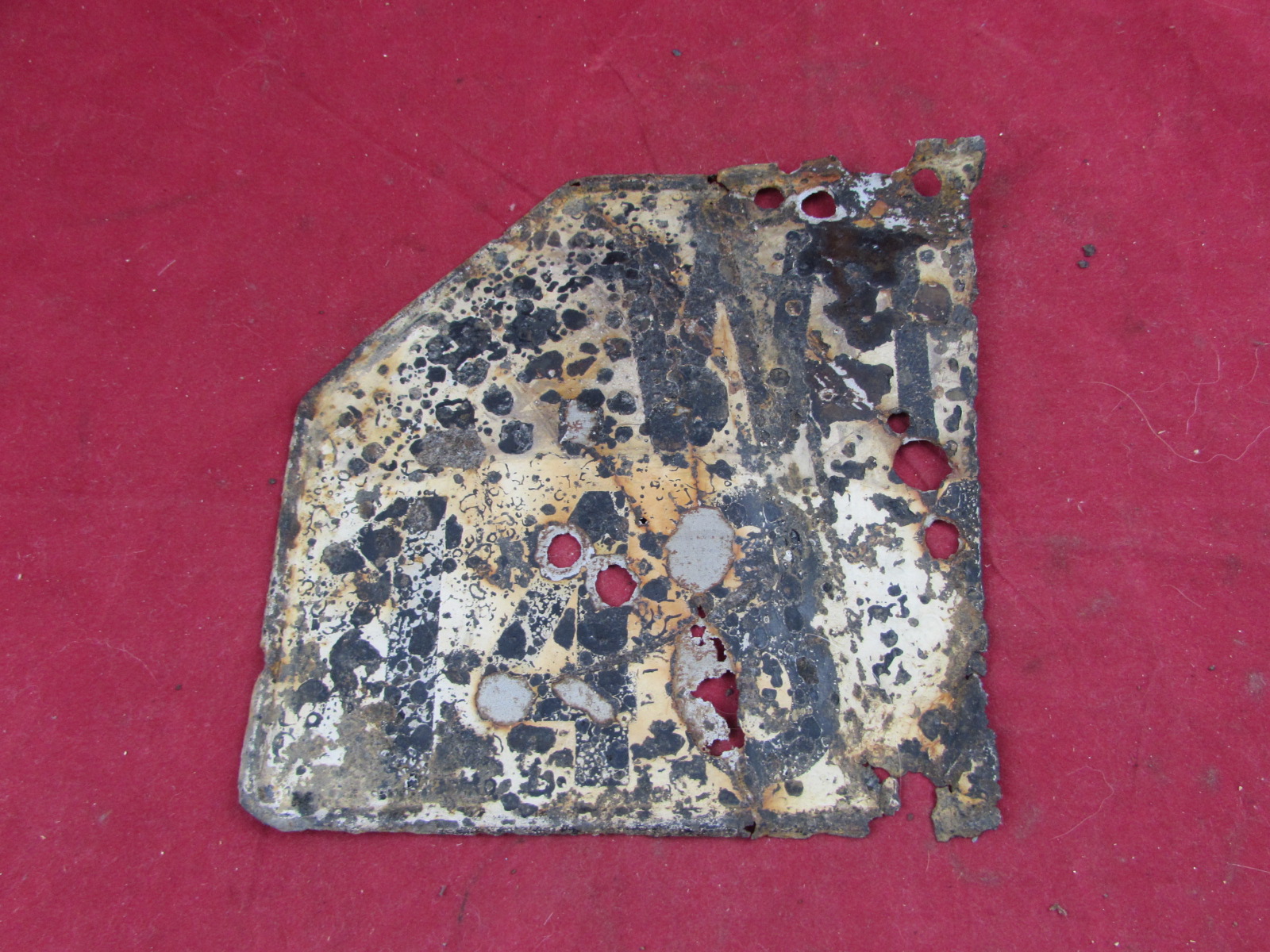 Original Part of a German WWII Wehrmacht Heer Army Motorcycle Relic Condition Rear License Plate - WH-148?????