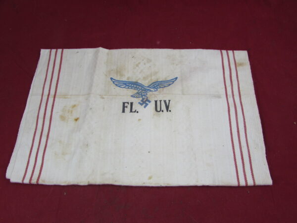 WW2 German LUFTWAFFE – FL. U.V, Linen hand towel