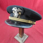 WW2 US Navy Aviators Officers Blue Visor Cap