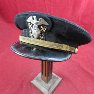 WW2 US Navy Aviators Officers Blue Visor Cap
