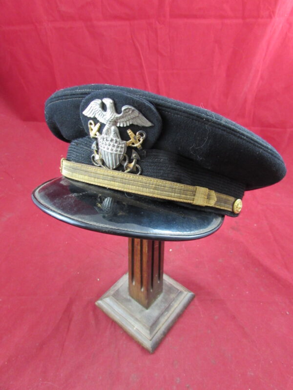 WW2 US Navy Aviators Officers Blue Visor Cap