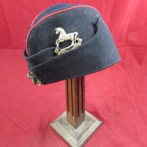 WW2 Kings Regiment British Army Dress Side Cap & Bi metal badge