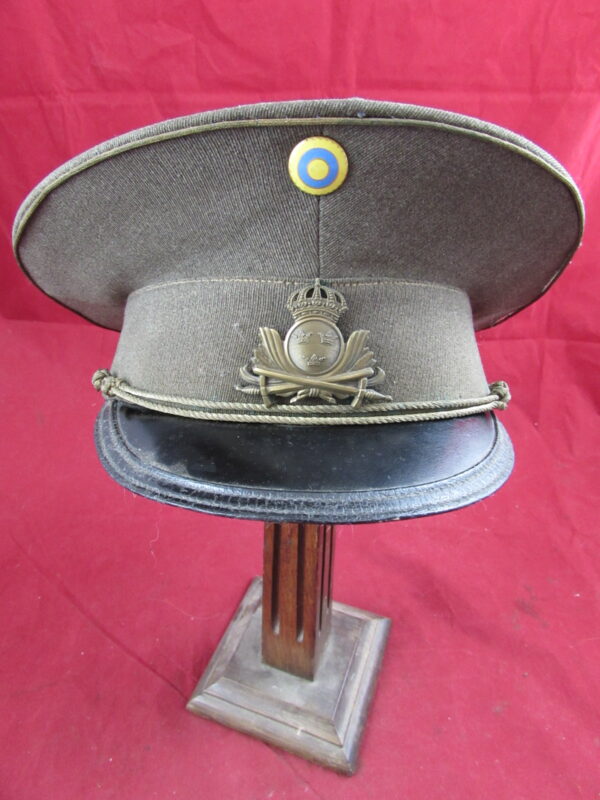 Original Swedish WWII M39 Swedish Inf Officer Peaked Visor