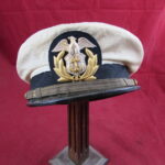 WW11 United States Merchant Marine Khaki visor cap.