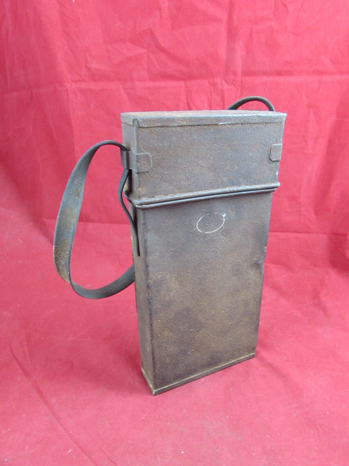 WW1 BRITISH FOLDING CANDLE TRENCH LAMP CONTAINER BY HINKS