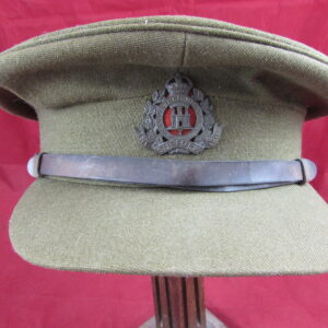 BRITISH WWII SUFFOLK REGIMENT INFANTRY OFFICERS CAP. NAMED