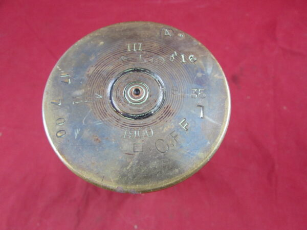 British Boer War Dated 1900, 6 Pounder Brass Shell Case, Hotchkiss - Image 3