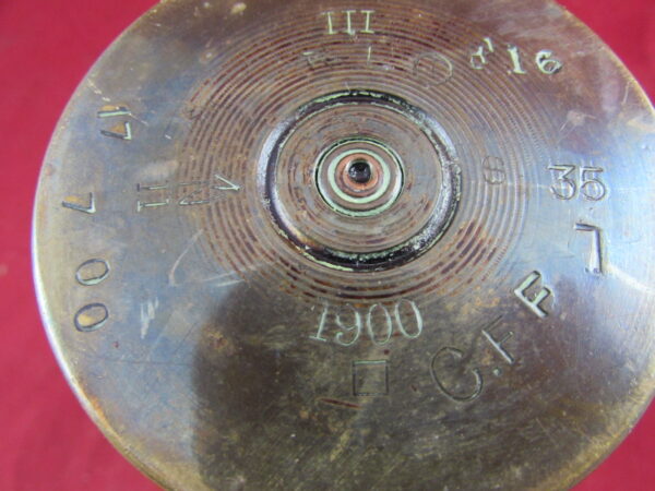 British Boer War Dated 1900, 6 Pounder Brass Shell Case, Hotchkiss - Image 2