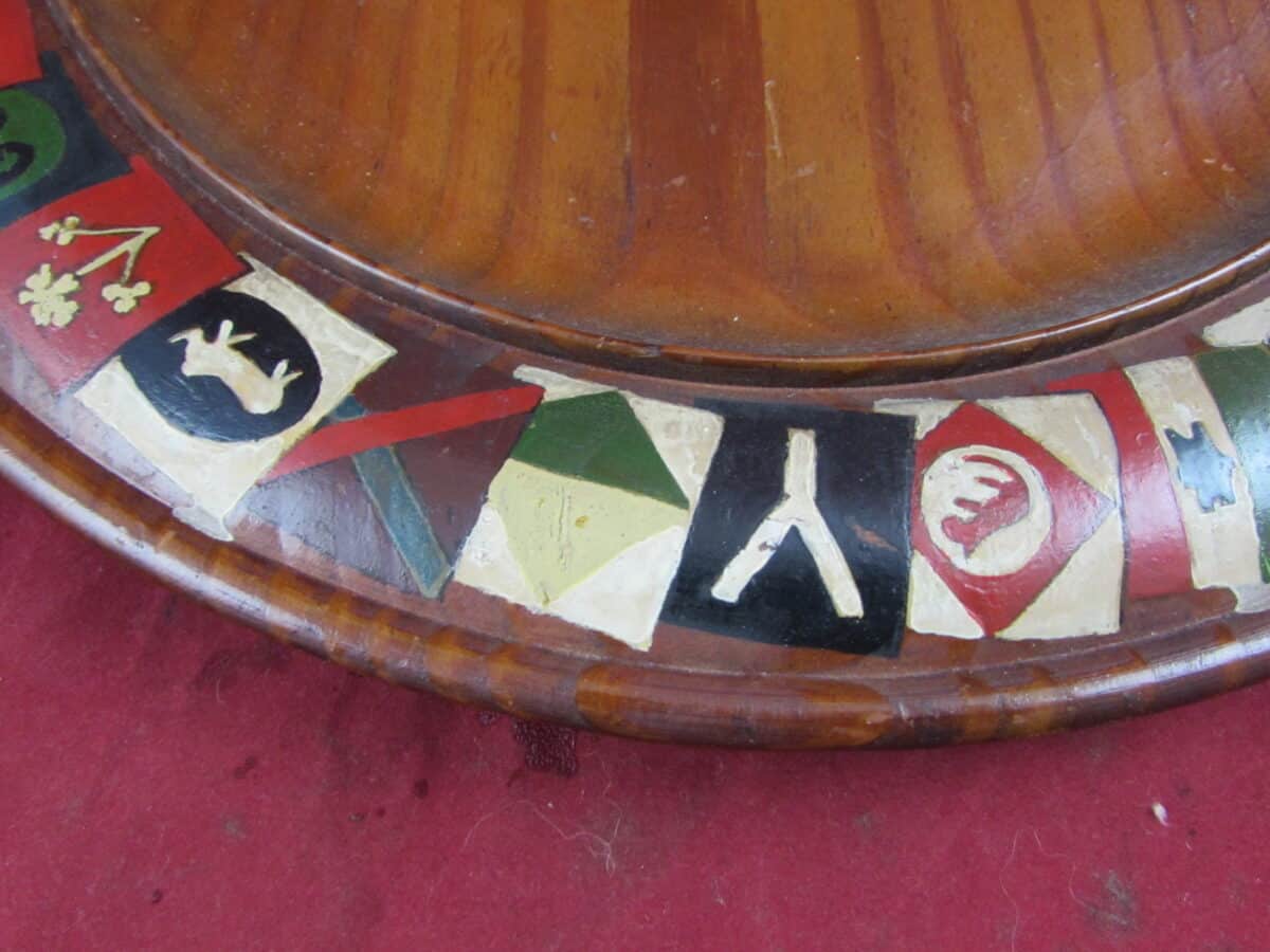 WW2 Hand Painted Bowl, Formation Signs