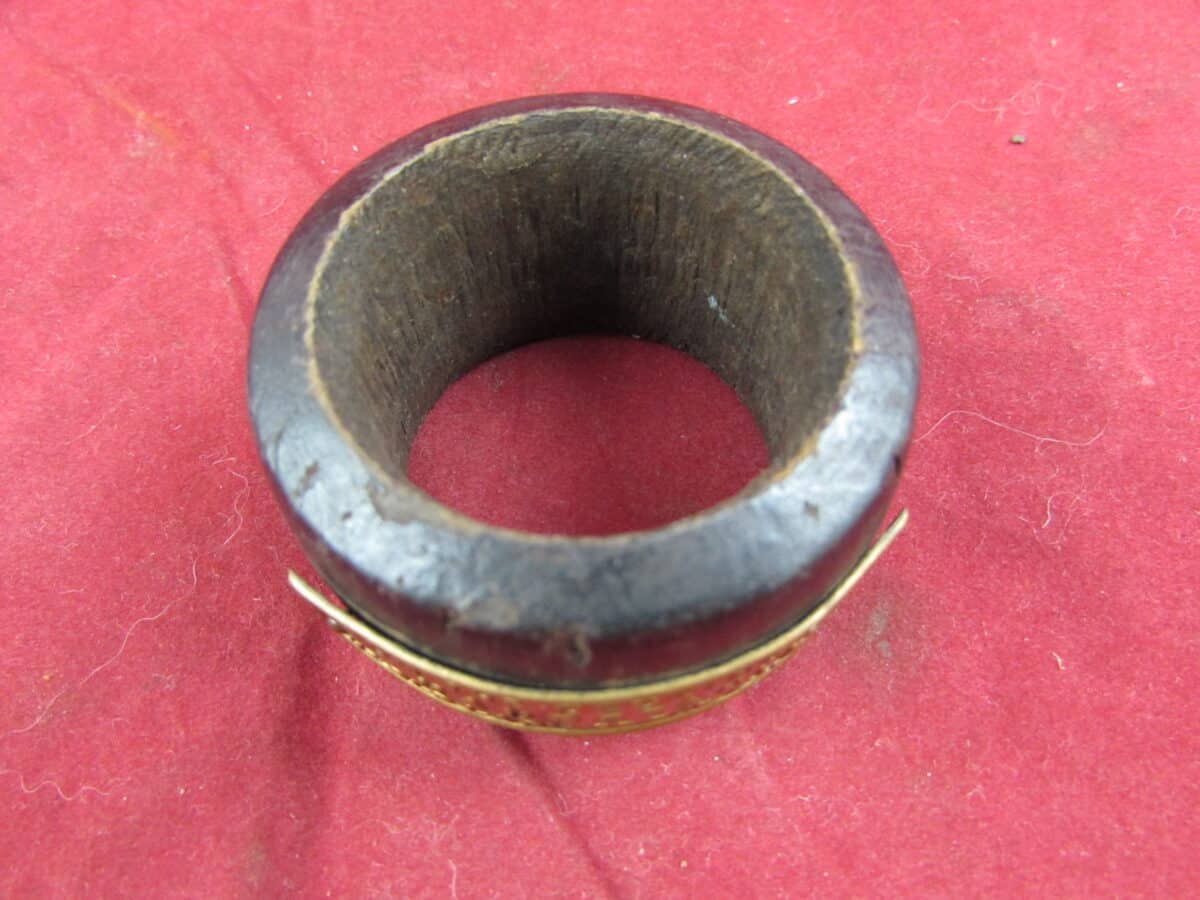 Wood teak ? napkin ring decking RMS Mauretania The Old Lady Of Atlantic Cunard