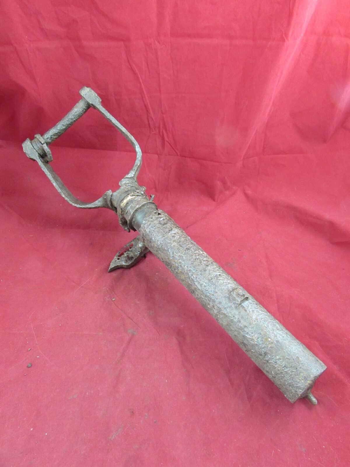 Relic condition rear tail wheel  undercarriage leg, Messerschmitt Bf 109E-1. Battle of Britain