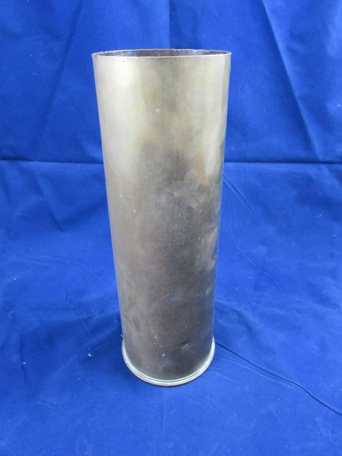WW2 British 25-Pounder Brass Shell Case – Dated 1944 – Marked Base Stamp
