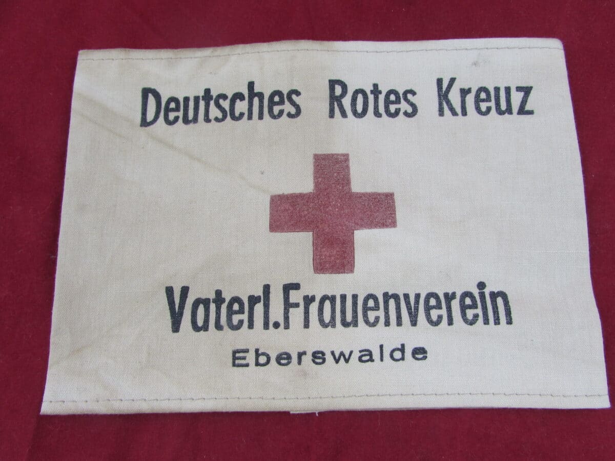 WW2 German Red Cross Armband – Patriotic Women’s Association Eberswalde – DRK