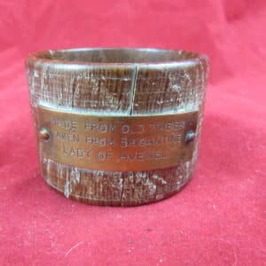 Lady of Avanel napkin ring made from ships’ timber