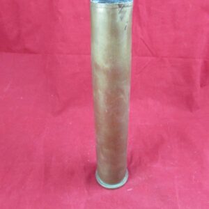 Vintage Foreign Bofors Gun Brass Shell Case – 40mm Anti-Aircraft Artillery Cartridge Case