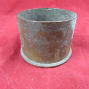 Rare German WW1 brass case for the 5.7cm quick firing fortress / turret gun used in the Fahrpanzer