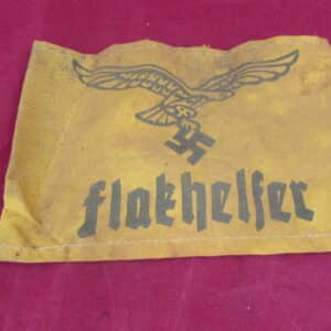 WW2 German Luftwaffe Flakhelfer Armband – Anti-Aircraft Helper Cloth Insignia