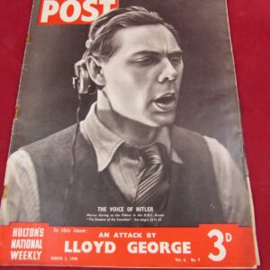 An original World War Two issue of Picture Post magazine, dated March 2nd 1940