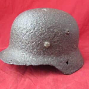 Original WW2 German M42 Stahlhelm Relic – Halbe Pocket Recovery – Battle of Berlin 1945