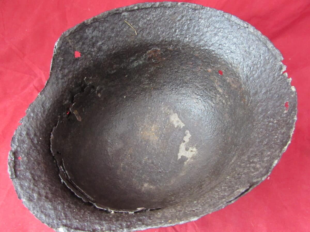 Original WW2 German M42 Stahlhelm Relic – Halbe Pocket Recovery ...