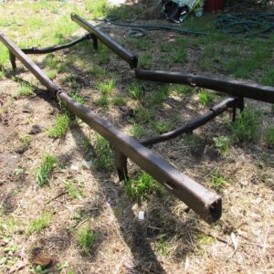 WW2 German WH Sanitäter Folding Stretcher Relic – Kurland Pocket Recovery – Battlefield Medical Equipment