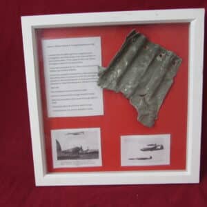 Framed section of Heinkel 111 Floor Fuselage Section, Battle of Britain,(Paintwork)