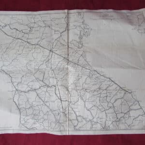 1944 British War Office General Staff Map – La Spezia to Rimini, Italy – Italian Campaign