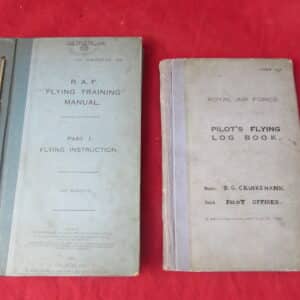 Rare RAF Pilot's Flying Log Book & Training Manual – Flying Officer R.G. Cruikshank – No. 5 Flying Training School, RAF Sealand, 1928–1929 – Later Central Flying School Instructor & Special Duties Branch