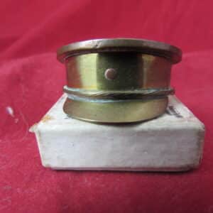 WW1 Trench Art British Officer's Peaked Cap – Handmade Brass Miniature with King George V Penny