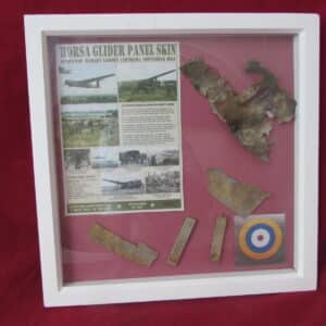 Original Airspeed Horsa Glider Airframe Fragments – Operation Market Garden, Arnhem 1944 – Framed Display