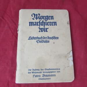 Original WWII German Wehrmacht Songbook – Morgen marschieren wir ("Tomorrow We March") – 1939 First Wartime Edition