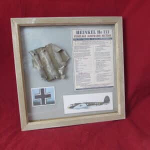 Framed section of Heinkel 111 Floor Fuselage Section, Battle of Britain,(Paintwork)