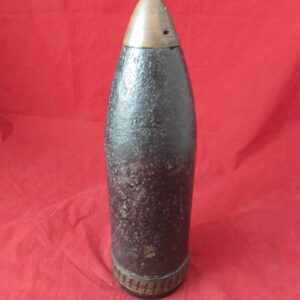 WW1 British QF 4.5-inch Howitzer Artillery H.E. Round with Original No.80 Fuze – Dated 1917 – Excellent Display Piece