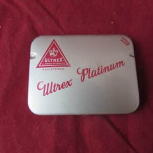 Original U.S. Army Ultrex Platinum Prophylactics Tin with Original Contents