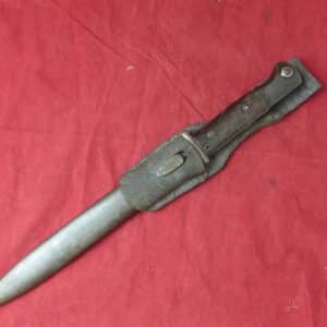 German WWII M1884/98 (S84/98 III) K98 Bayonet with Leather Frog