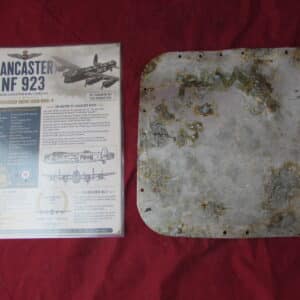 Original Avro Lancaster Engine Cover Panel Recovered from Lancaster NF923 617 Squadron "Dambusters" – Dortmund–Ems Canal Raid