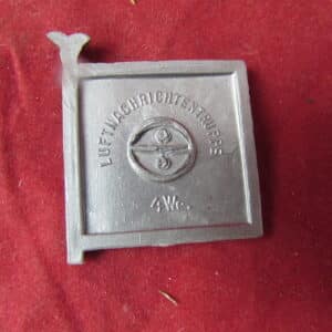 Original WW2 German Luftwaffe Luftnachrichtentruppe WHW Tinnie Badge .