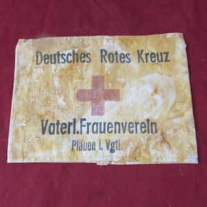 Genuine WWII German Red Cross Women’s Assistant Armband – Fully Marked – Plauen, Saxony