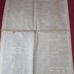 The Times Newspaper – London Edition – 7th September 1939 – Early WWII Original Newspaper